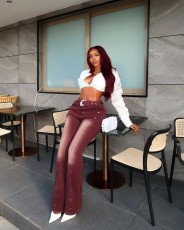 Retro Belt Slim Jeans YRST-T086