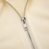 Casual Long Sleeve Zipper Mini Dress GSBD-D25DS466