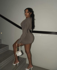 Deep V Neck Ruched Mini Dress GXIY-K25L1388