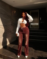 Retro Belt Slim Jeans YRST-T086