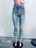 Multi-pocket Slim Jeans SHMF-6200