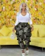 Camouflage Print Ruffles Pant SHMF-6172