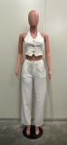 V Neck Sleeveless Vest Pants Suit SHMF-6183