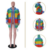 Colorful Knits Loose Coats TR-1351