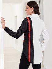 Color Block Print Shirt SHMF-6133