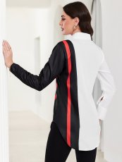 Color Block Print Shirt SHMF-6133