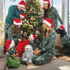 Christmas Family Homewear Print Parent-Child Set GSGS-0622