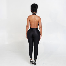 Sexy Halter Neck Backless Jumpsuits GSBD-J25JP339