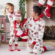 Santa Claus Print Pajama Family Set GSGS-0677