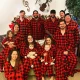 Christmas Plaid Shirt Family Pajama Set GSGS-0612#