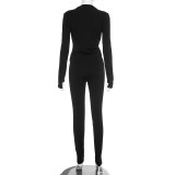 Sexy Tight Top And Pants  Two Piece Sets GSBD-D25ST363