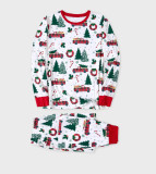 Christmas Print Matching Family Long-Sleeve Pajama Set GSGS-0715