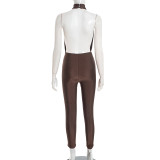 Sexy Halter Neck Backless Jumpsuits GSBD-J25JP339