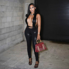 Sexy Strappy Backless Slim Jumpsuit GSBD-J25JP345