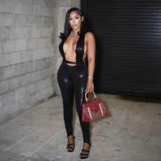 Sexy Strappy Backless Slim Jumpsuit GSBD-J25JP345