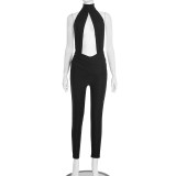 Sexy Halter Neck Backless Jumpsuits GSBD-J25JP339