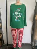 Christmas Print Pajama Family Matching Set GSGS-0618#