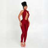 Sexy Halter Neck Backless Jumpsuits GSBD-J25JP339
