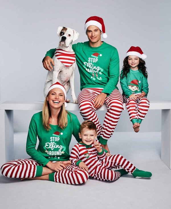Christmas Print Pajama Family Matching Set GSGS-0618#