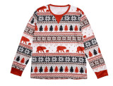 Christmas Print Matching Family Long-Sleeve Pajama Sets GSGS-0528#