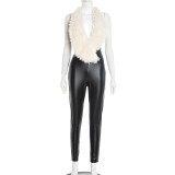 Sexy Patchwork Halter Jumpsuit GSBD-J25JP360