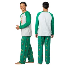 Christmas Reindeer Print Patchwork Family Matching Set GSGS-0617