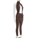 Sexy Halter Neck Backless Jumpsuits GSBD-J25JP339