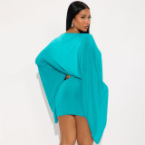 Sexy Off-shoulder Flared Sleeves Top And Skirt Two Piece Sets GSBD-D25ST397