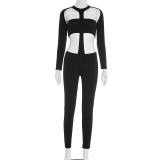 Sexy Slim Long Sleeve Hollow Jumpsuits GSBD-D25JP341