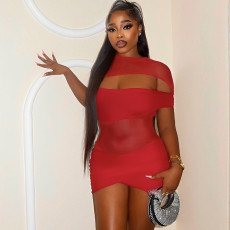 Sexy Hollow Out Mini Dress GSBD-D25DS022