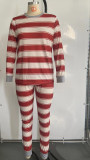 Striped Print Parent-Child Homewear Set GSGS-0590