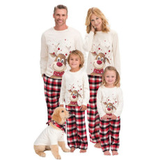 Christmas Reindeer Print Long Sleeve Matching Family Set GSGS-0519#