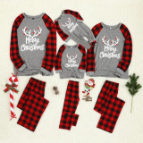 Christmas Plaid Print Long Sleeve Matching Family Set GSGS-0520
