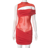 Sexy Hollow Out Mini Dress GSBD-D25DS022