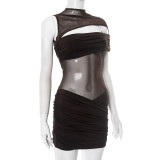 Sexy Hollow Out Mini Dress GSBD-D25DS022