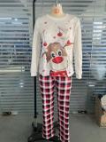 Christmas Reindeer Print Long Sleeve Matching Family Set GSGS-0519#