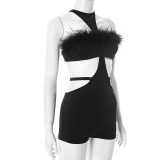 Sexy Backless Tie Up Rompers GSBD-D25RP285