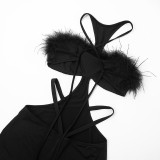 Sexy Backless Tie Up Rompers GSBD-D25RP285