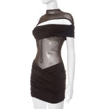 Sexy Hollow Out Mini Dress GSBD-D25DS022