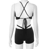 Sexy Backless Tie Up Rompers GSBD-D25RP285