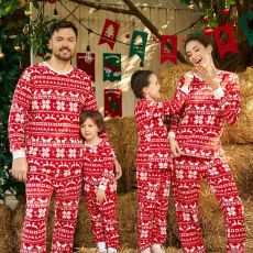 Christmas Family Homewear Printed Pajama Set GSGS-0573