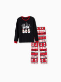 Christmas Snowman Print Matching Family Pajama Set GSGS-0658