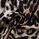 Sexy Leopard Print Backless Skinny Jumpsuit GSBD-D25JP177