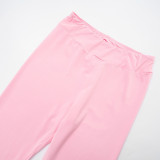 Casual Sports Color Block Slim Coat And Pants Two Piece Set GSBD-D25ST350
