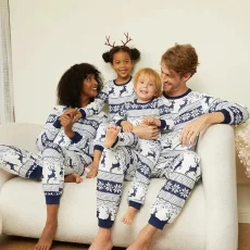 Christmas Print Family Pajama Set GSGS-0749#