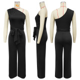 Sleeveless Slash Neck Jumpsuit YF-20002