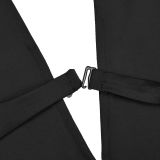 V Neck Contrast Color Split Maxi Dress BY-7573
