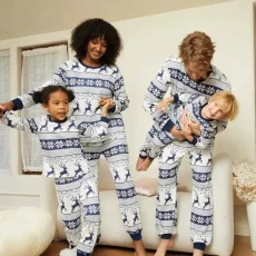 Christmas Print Family Pajama Set GSGS-0749#