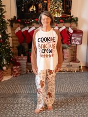 Christmas Print Matching Family Long-Sleeve Pajama Set GSGS-0716