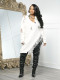 Half-zip Turtleneck Hole Sweater  SFY-817